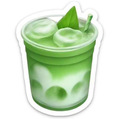 Iced matcha sticker