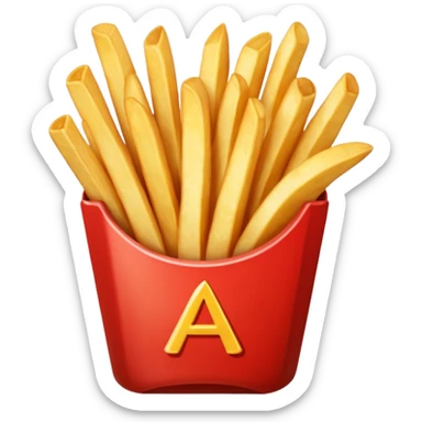 patatine fritte porzione sticker