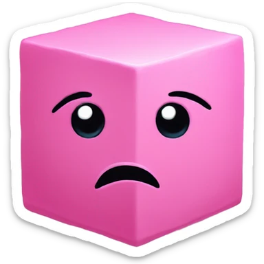 Cube Pink
 Saddened sticker