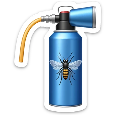 bug spray spraycan sticker