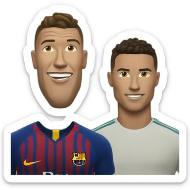 Ronaldo avec halland sticker