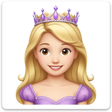 girls in a princess dress sticker