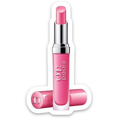 Pink Dior lip gloss sticker