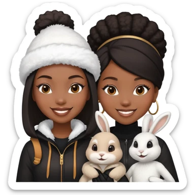 Black people gang banging snkw bunny girl sticker
