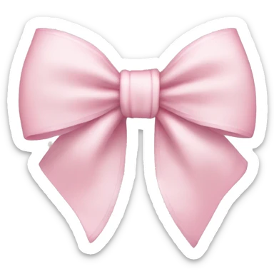 Light pink bow sticker