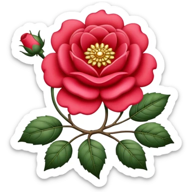 Tudor rose sticker