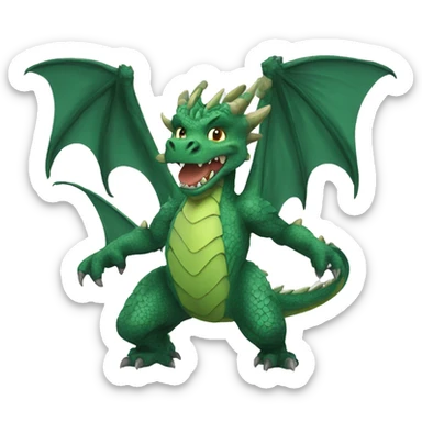 dragon féroce sticker