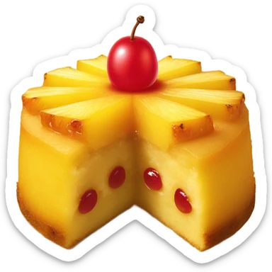 Pineapple upside down sticker