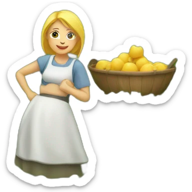 Mama auf dem Feld sticker