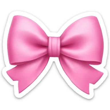 Pink bow sticker