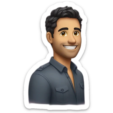 My friend Manav who is very dashing and has a great smile sticker