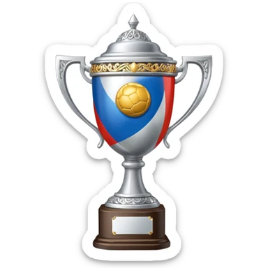 russia sport silver sticker