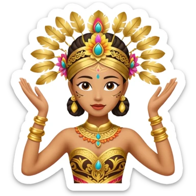 danseuse balinaise sticker