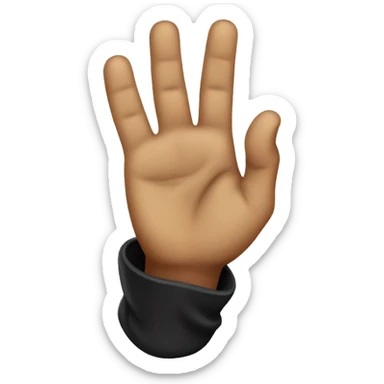 Handgesture like a pirates hook sticker