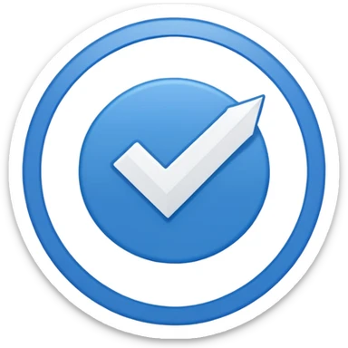 Mack a one Instagram blue tick in circle and aroows sticker