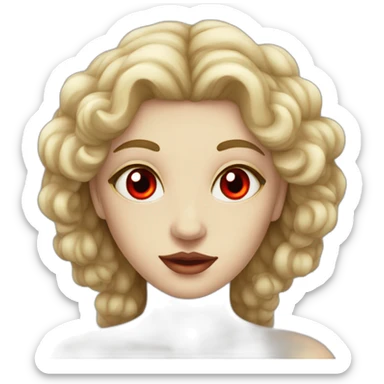 Siren (greek mythology) with red eyes sticker