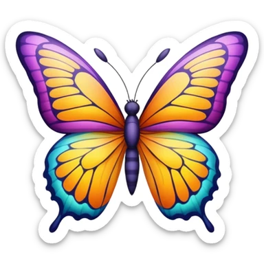 borboleta sticker