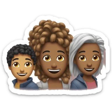 3 best friends sticker