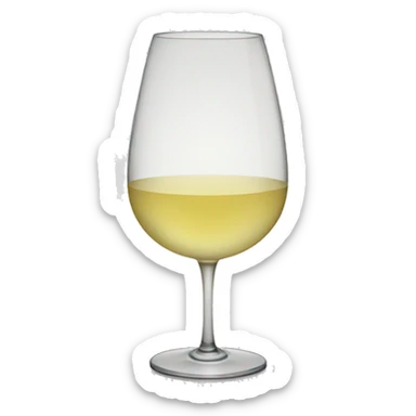 glass of white wine sticker