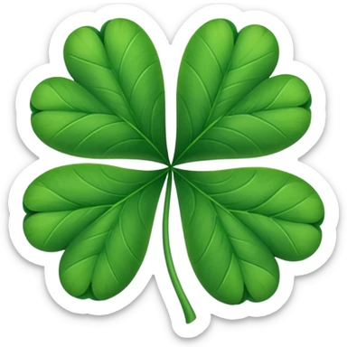 clover with 5 leaves sticker