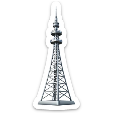 radio tower sticker