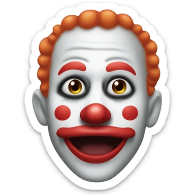 Un payaso rieno sticker