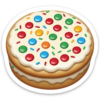 an aesthetic christmas cookie sticker
