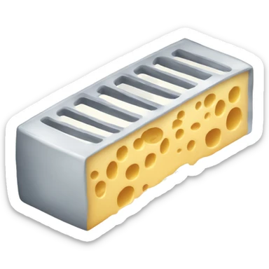 Cheese grate sticker