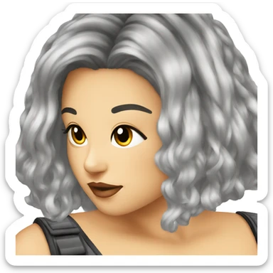 y2k girl top sticker