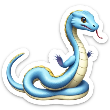 Seviper-Dragonair-Dratini-Snake-hybrid, full body, no legs sticker