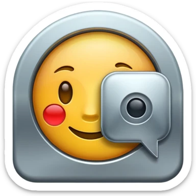 communication icon sticker