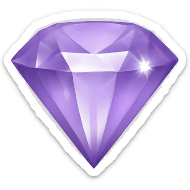 light purple diamond sticker