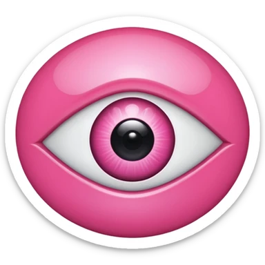 pink evil eye emoji sticker
