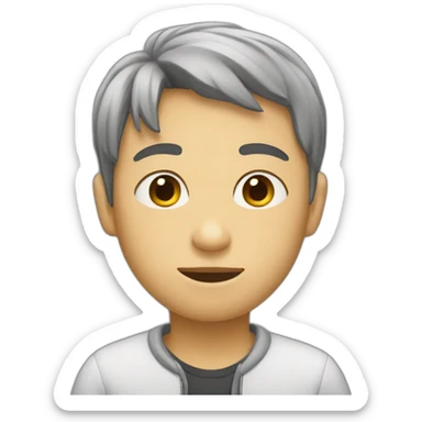 Boy without a head sticker