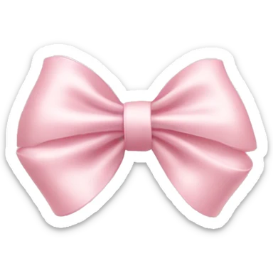 Light pale pink bow perfume  sticker