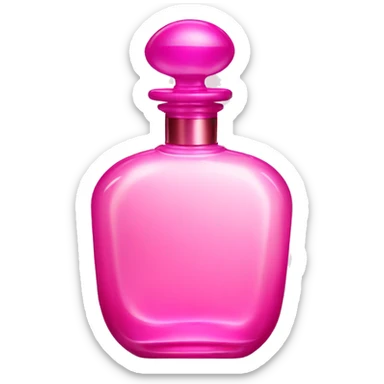 Pink perfume bottle sticker