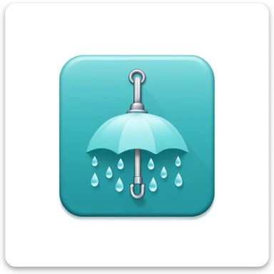 A Telegram Mini App logo for coordinating shared resources (shower bookings) in a shared house with 10 residents. sticker