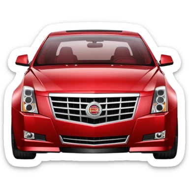 2009 red Cadillac CTS  sticker