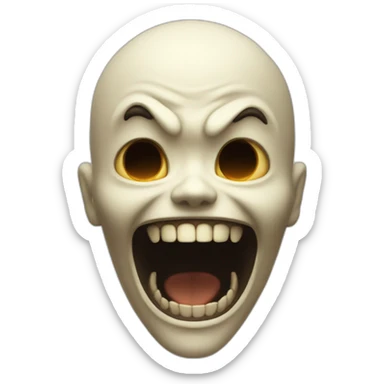 scream horror smile phonk sticker