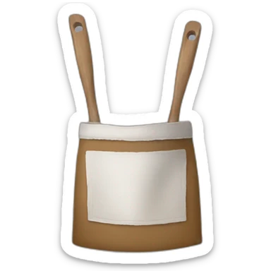 tablier de peintre sticker