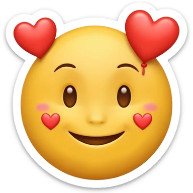Smiling With Hearts emoji sticker
