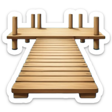 lake with a pier sticker