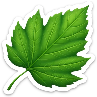 a very simple leaf sticker