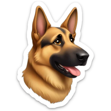 german shepherd sticker