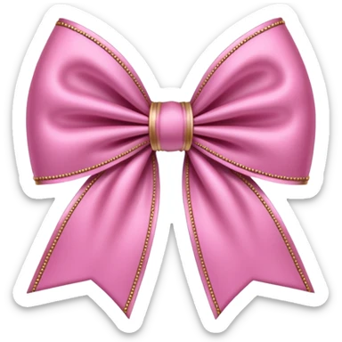 pink gothic bow sticker