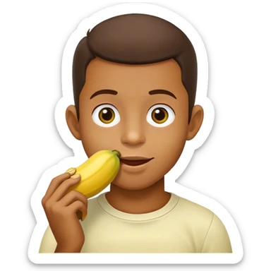 vinicius junior eating a banana sticker