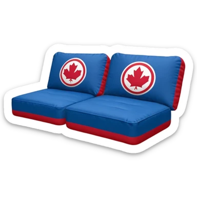 futon beds with Montréal Hockey Team's drift livery sticker