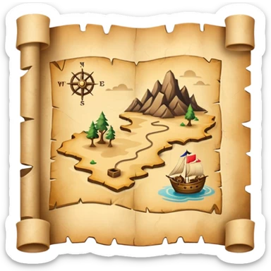 Treasure Map sticker