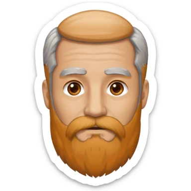 Moor with long beard sticker