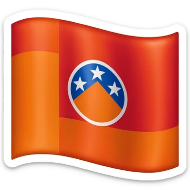 Create a Nagorno-Karabakh (Artsakhi) flag sticker